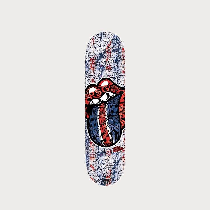 DECK DE SKATE PARIS SAINT-GERMAIN X ROLLING STONES