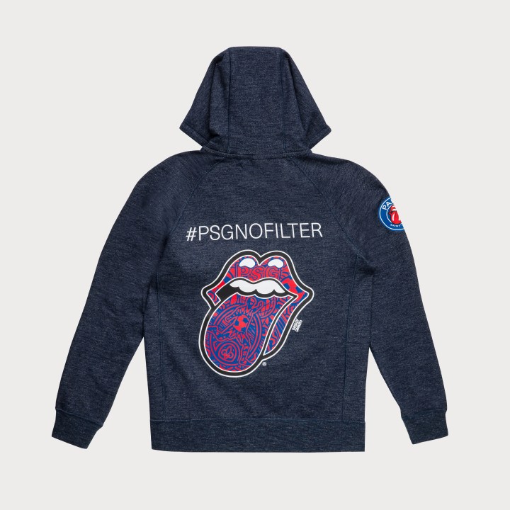 P12328 - SWEAT CAPUCHE PARIS SAINT-GERMAIN X ROLLING STONES DOS